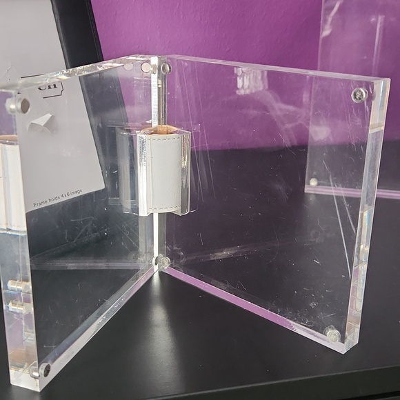 Coach Clear Acrylic Photo Frames with Black and White Accents - Picture 7 of 8